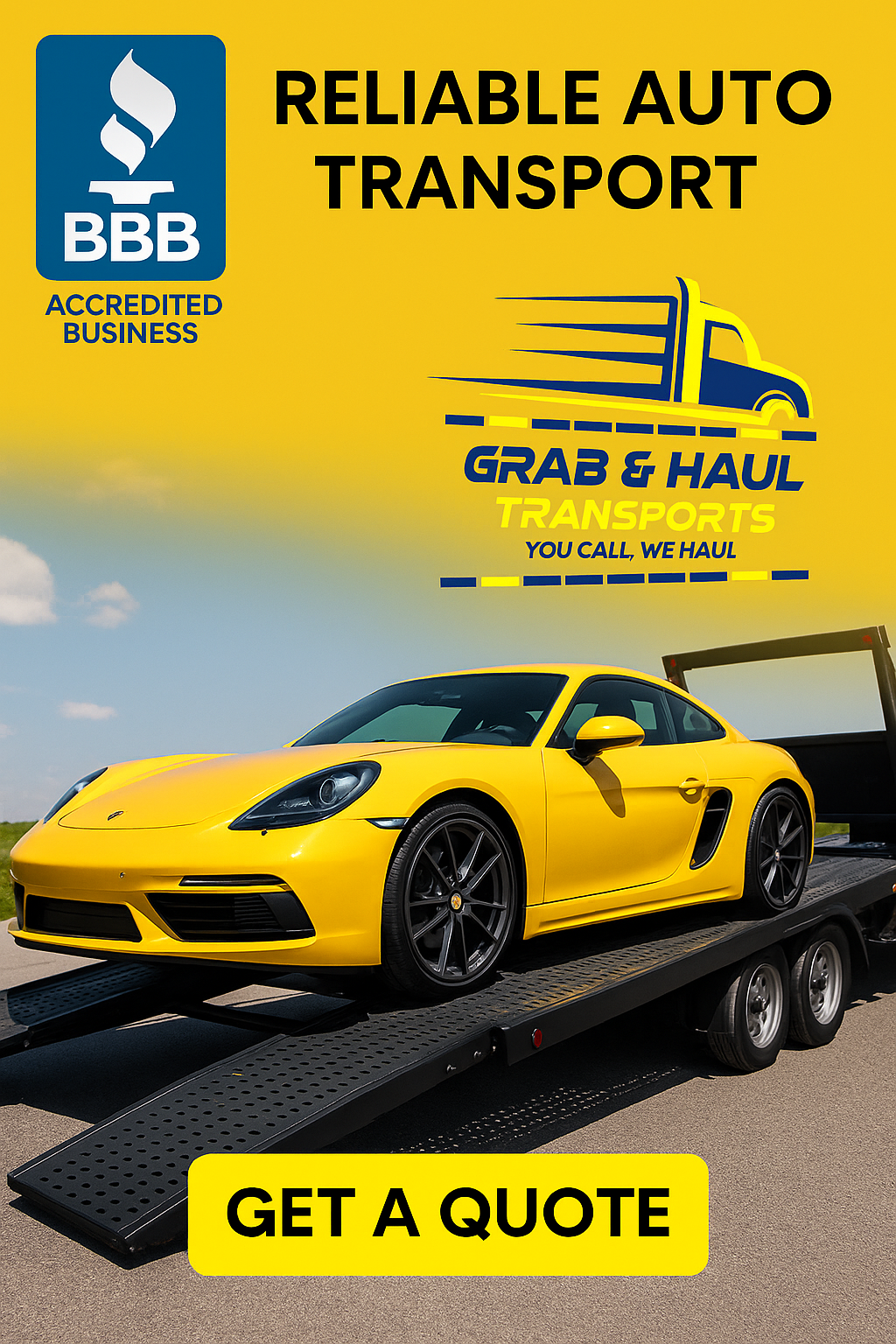 Fast & Reliable Car Shipping | GrabHaul Transport | BBB A+
